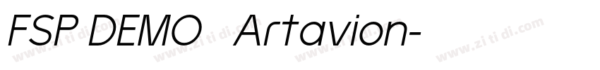 FSP DEMO   Artavion字体转换